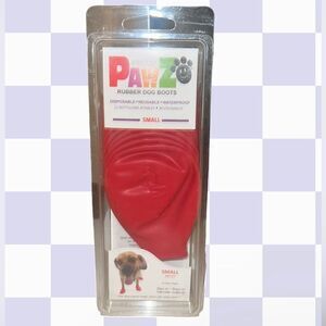 Brand New in package PawZ Rubber Dog Boots size Small paws 2” to 2.5”